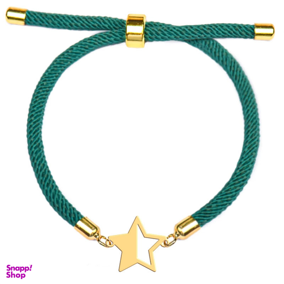 دستبند طلا 18 عیار دخترانه وی وی گلد گالری مدل ستاره نیمه کد S2191