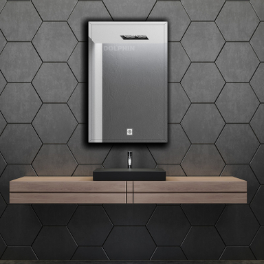 آینه سرویس بهداشتی دلفین مدل ضدبخار HT-70x50-T