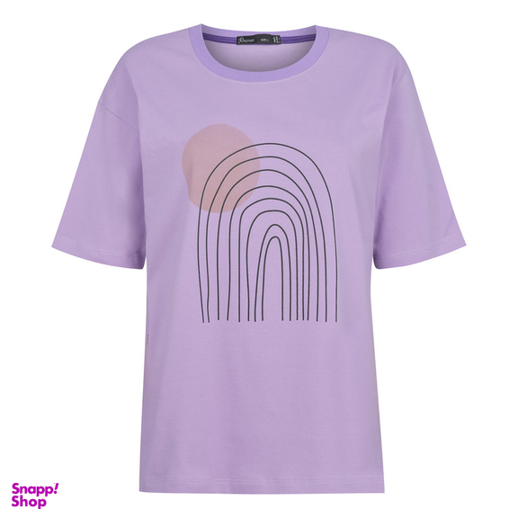 تیشرت آستین کوتاه زنانه باینت مدل 2261791 رنگ بنفش