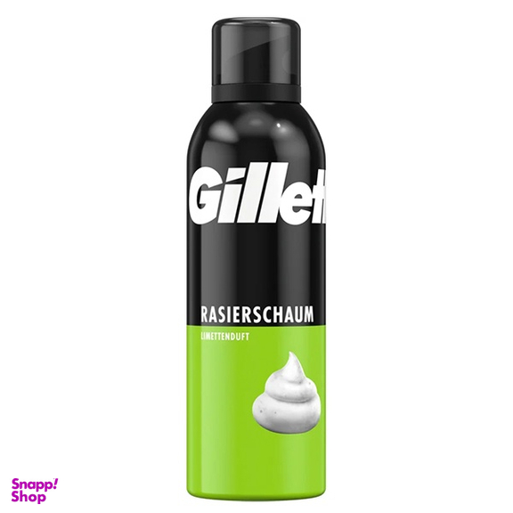 فوم اصلاح ژیلت مدل Limettenduft حجم ۲۰۰ میلی لیتر