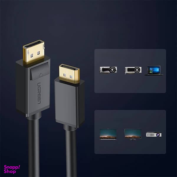 کابل تبدیل DisplayPort 1.2 یوگرین مدل DP102 کد 10211 طول 2 متر