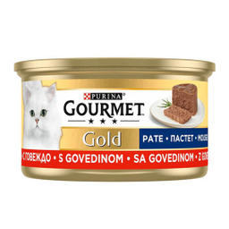 کنسرو غذای گربه گورمت مدل پته گوشت Beef Pate وزن 85 گرم