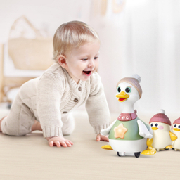اردک و جوجه موزیکال هولی تویز سنسور دار مدل Musical Waddling Duck Family HE9987