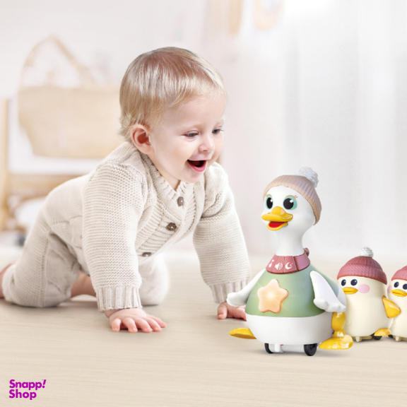 اردک و جوجه موزیکال هولی تویز سنسور دار مدل Musical Waddling Duck Family HE9987