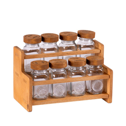 جای ادویه مکارتی مدل شاکا به همراه استند مجموعه ۸ عددی