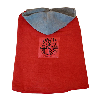 حوله سگ و گربه پاتزی مدل ناتالی رنگ قرمز