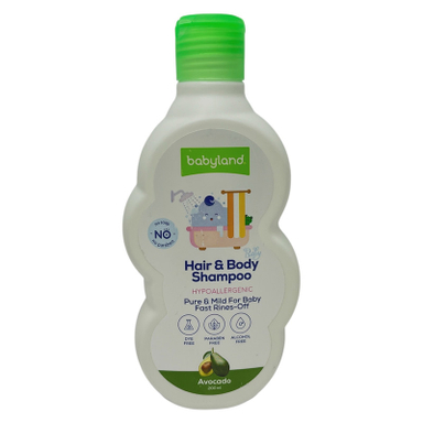 شامپو سر و بدن بیبی لند مدل Avocado حجم 200 میلی لیتر