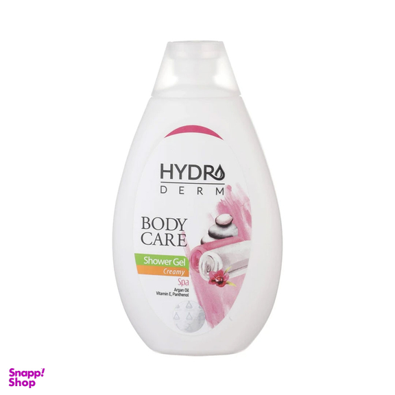 شامپو بدن کرمی هیدرودرم با رایحه اسپا و آرگان حجم 500 میلی لیتر