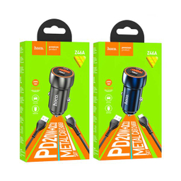 شارژر فندکی 20 وات هوکو مدل Z46A به همراه کابل تبدیل Type-C