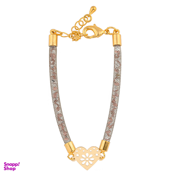 دستبند طلا 18 عیار زنانه میلی گالری مدل آسانسوری طرح قلب کد MT1508