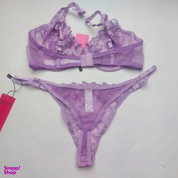 ست شورت و سوتین زنانه برتا کد 2020KP رنگ بنفش