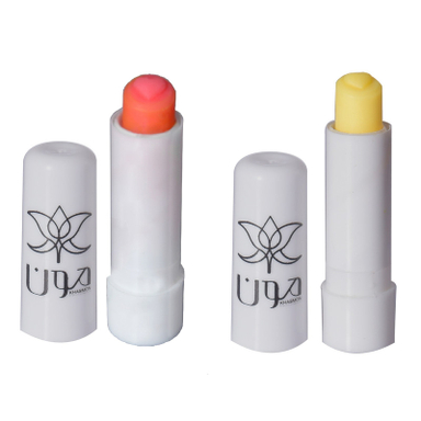 بالم لب خاص مون مدل گیاهی توت فرنگی و موز مجموعه 2 عددی