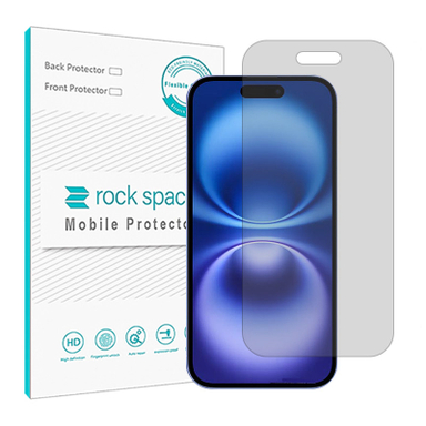 محافظ صفحه نمایش شفاف راک اسپیس مدل Resistant مناسب گوشی موبایل اپل iPhone 16