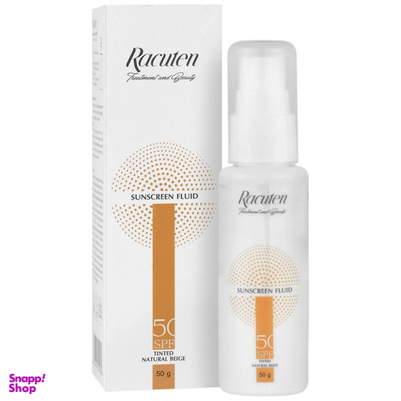 فلوئید ضد آفتاب راکوتن مدل tinted SPF50 رنگ بژ طبیعی حجم 50 میلی لیتر
