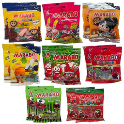 پاستیل میکس مارابو وزن 50 گرم بسته 16 عددی