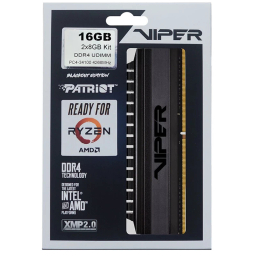 رم دسکتاپ DDR4 دوکاناله 4400 مگاهرتز CL18 پتریوت مدل Viper 4 Blackout Series ظرفیت 8 گیگابایت بسته 2 عددی