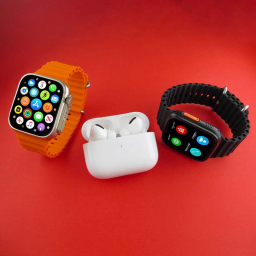 ساعت هوشمند ورنا مدل W49 Ultra مجموعه 7 بندی به همراه هندزفری مدل Airpod Pro