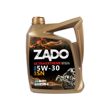 روغن موتور خودرو زادو مدل ULTRA EXTREME کد SAE 5W30-SN حجم 4 لیتر