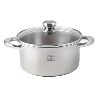 قابلمه پارس استیل مدل 220 کف سه لایه سایز 22