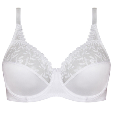 سوتین زنانه شاندرمن مدل فنردار کد 5080-2280-03 رنگ سفید