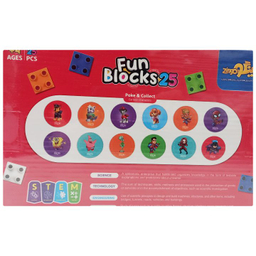 خانه‌سازی کلاسیک 25 قطعه زینگو مدل FUN BLOCKS