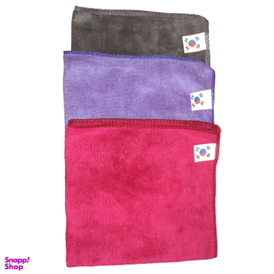 دستمال نظافت خودرو مدل میکروفایبر کد nano-30 بسته 3 عددی