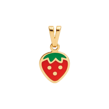 آویز گردنبند طلا 18 عیار زنانه دیانا مدل توت فرنگی کد 130