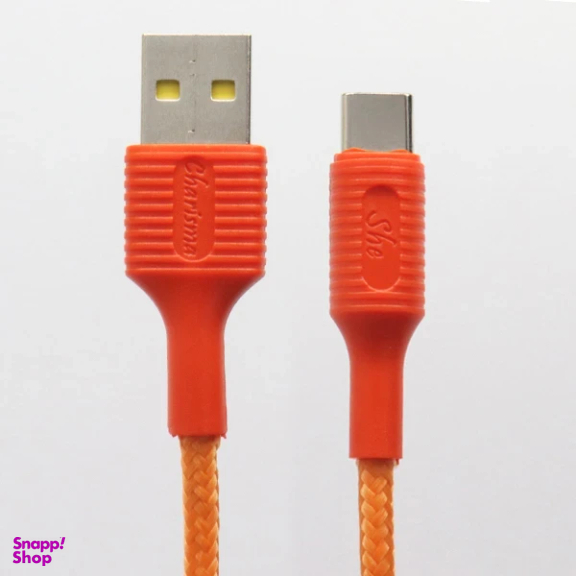 کابل تبدیل USB به Type-C شی کاریزما مدل صبا طول 1.2 متر