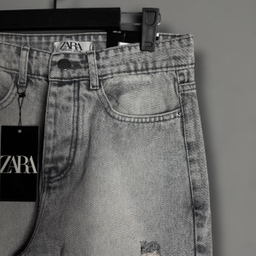 شلوار مام فیت مردانه طرح ZARA کد 1954 رنگ‌ طوسی روشن