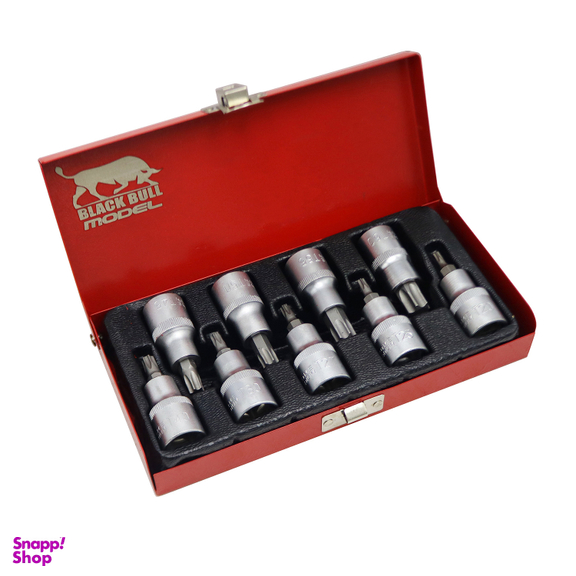 سری آچار بکس آلن ستاره ای مدل بلک بول کد YP-T20-T60MM مجموعه 9 عددی