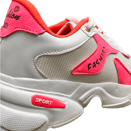 کفش زنانه مدل Fashion کد 1109 رنگ سفید و صورتی