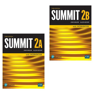 کتاب Summit 3rd 2 اثر Joan Saslow انتشارات Pearson مجموعه دو جلدی