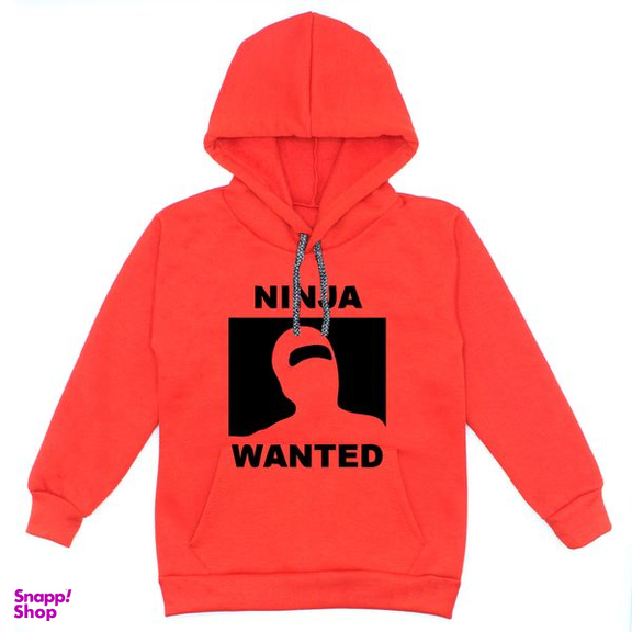 هودی پسرانه مدل A93 NINJA رنگ قرمز
