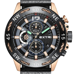 ساعت عقربه ای مردانه اکستری کد X6035-B رنگ مشکی مسی