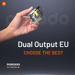 شارژر دیواری پرودو مدل Dual Output Transparent