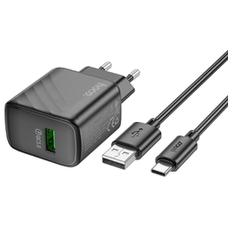 شارژر دیواری 18 وات هوکو مدل CS21A به همراه کابل USB Type-C