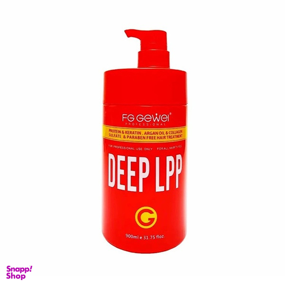ماسک ترمیم کننده مو اف جی مدل DEEP LPP مناسب انواع مو حجم 900 میلی لیتر