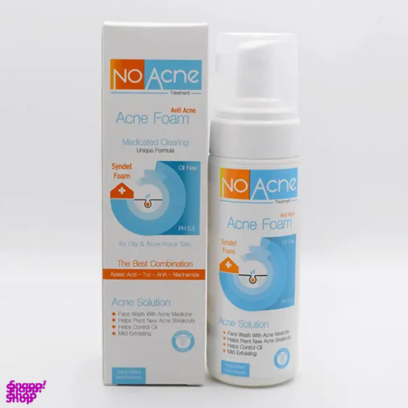 فوم شستشوی صورت نو آکنه مدل Tcc حجم 150 میلی لیتر مجموعه 2 عددی