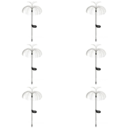 چراغ پارکی خورشیدی سولونیکس مدل قاصدک دو طبقه مجموعه 6 عددی