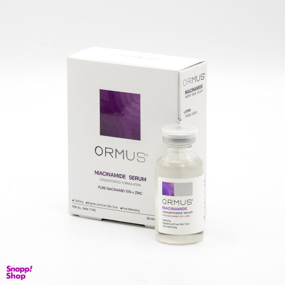 سرم پوست اورموس مدل نیاسینامید حجم 30 میلی لیتر