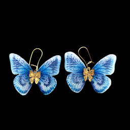 نیم ست طلا 18 عیار دخترانه وی وی گلد گالری مدل پروانه ای 6061