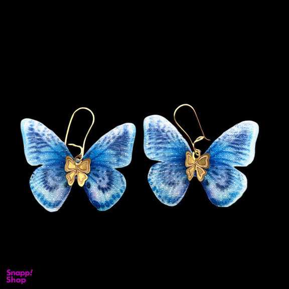 نیم ست طلا 18 عیار دخترانه وی وی گلد گالری مدل پروانه ای 6061