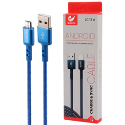 کابل دیتا MicroUSB لونارک مدل Lonark LC13A 2.1A طول 1.1 متر