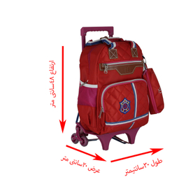 کوله پشتی چرخ دار ال تی بی مدل 5524111 به همراه جامدادی