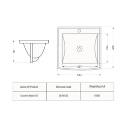 ست کابینت و روشویی مروا کابین مدل آلفا 52
