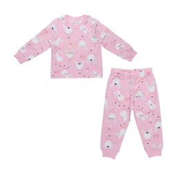 ست بلوز و شلوار طرح خرگوش کد 24203 رنگ صورتی