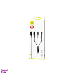 کابل تبدیل USB به Type-C/Lightning/USB-C یوسمز مدل US-SJ374 U38 طول 1 متر
