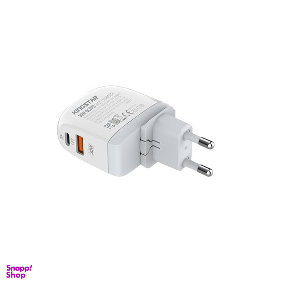 شارژر دیواری 30 وات کینگ استار مدل KW215 PD به همراه کابل USB-C