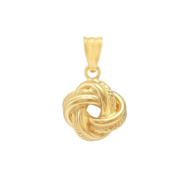 پلاک گردنبند طلا ۱۸ عیار زنانه میو گلد مدل گره بزرگ کد N2131