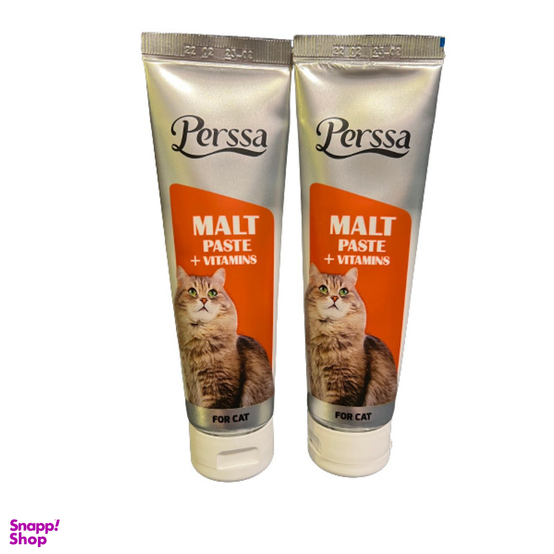 خمیر مالت گربه پرسا مدل MALT PASTE VITAMINS وزن 100 گرم بسته 2 عددی